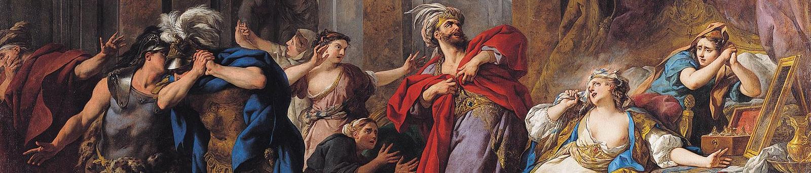 Détail du tableau de Jean-François de Troy, "La Mort de Créüse"